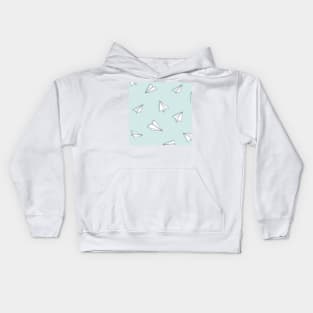 Paper aeroplane pattern Kids Hoodie